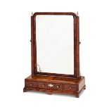 A George I walnut toilet mirror