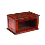 An early 19th century mahogany letter box