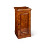 A Victorian walnut pot cupboard