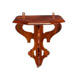 A Victorian rosewood wall bracket
