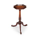 A George III carved mahogany kettle stand