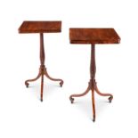 A pair of Regency rosewood occasional tables