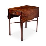 A George III mahogany 'butterfly' pembroke table