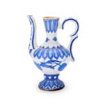 A 19th century Persian blue and white water jug