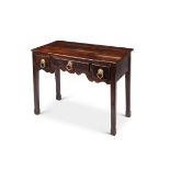 An early 19th century oak side table
