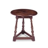 A 19th century oak cricket table