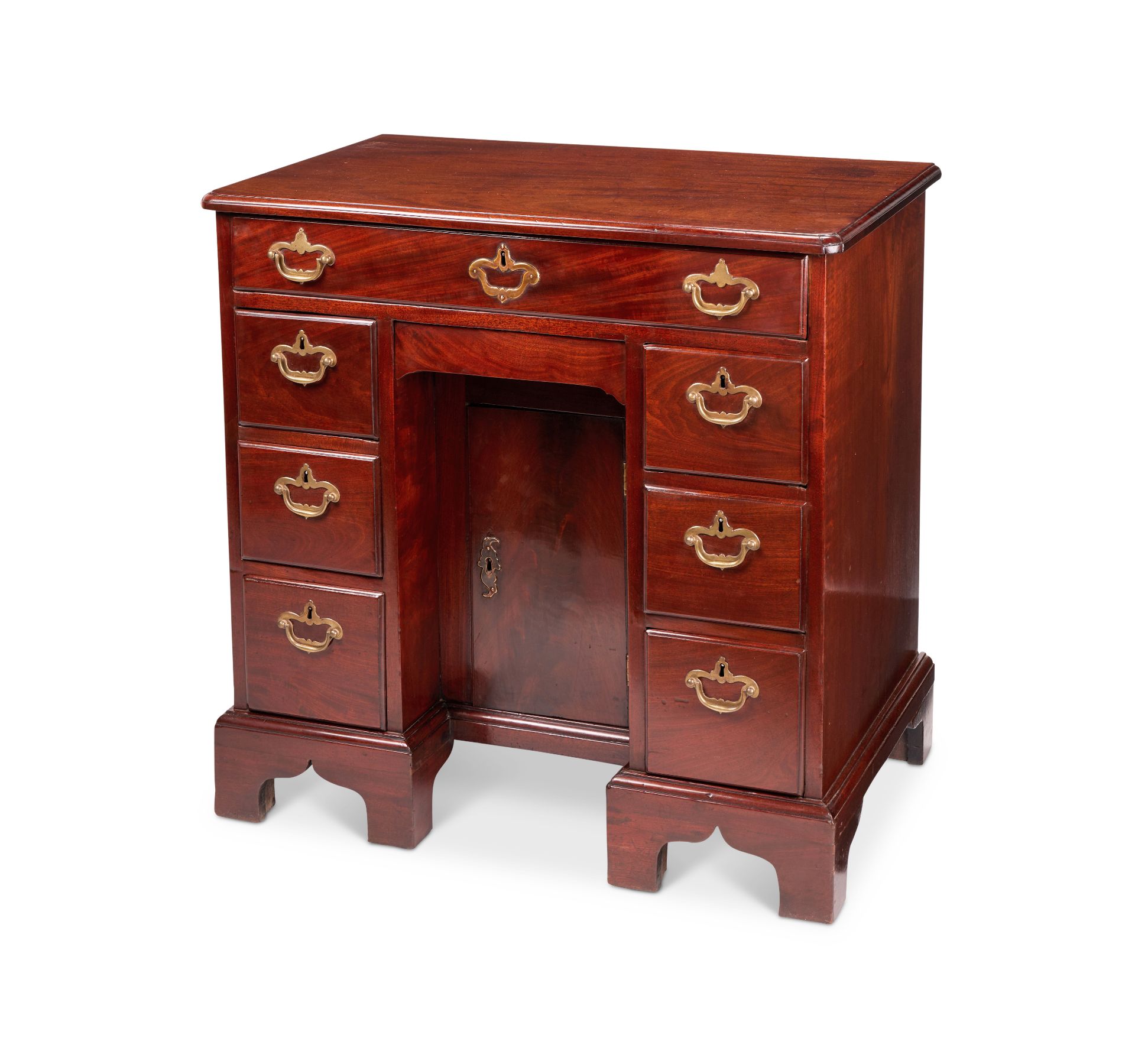 A George III mahogany kneehole desk