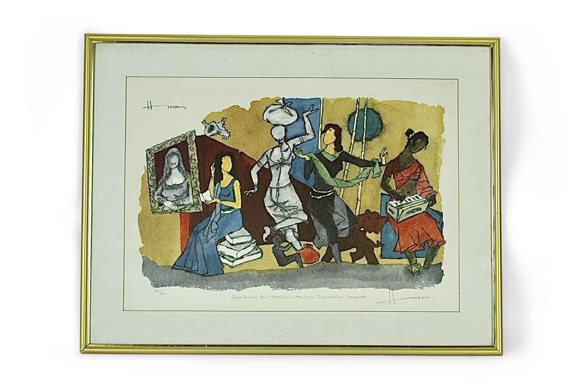 Maqbool Fida Husain (1915-2011) A seriograph from the Gaja Gamini series