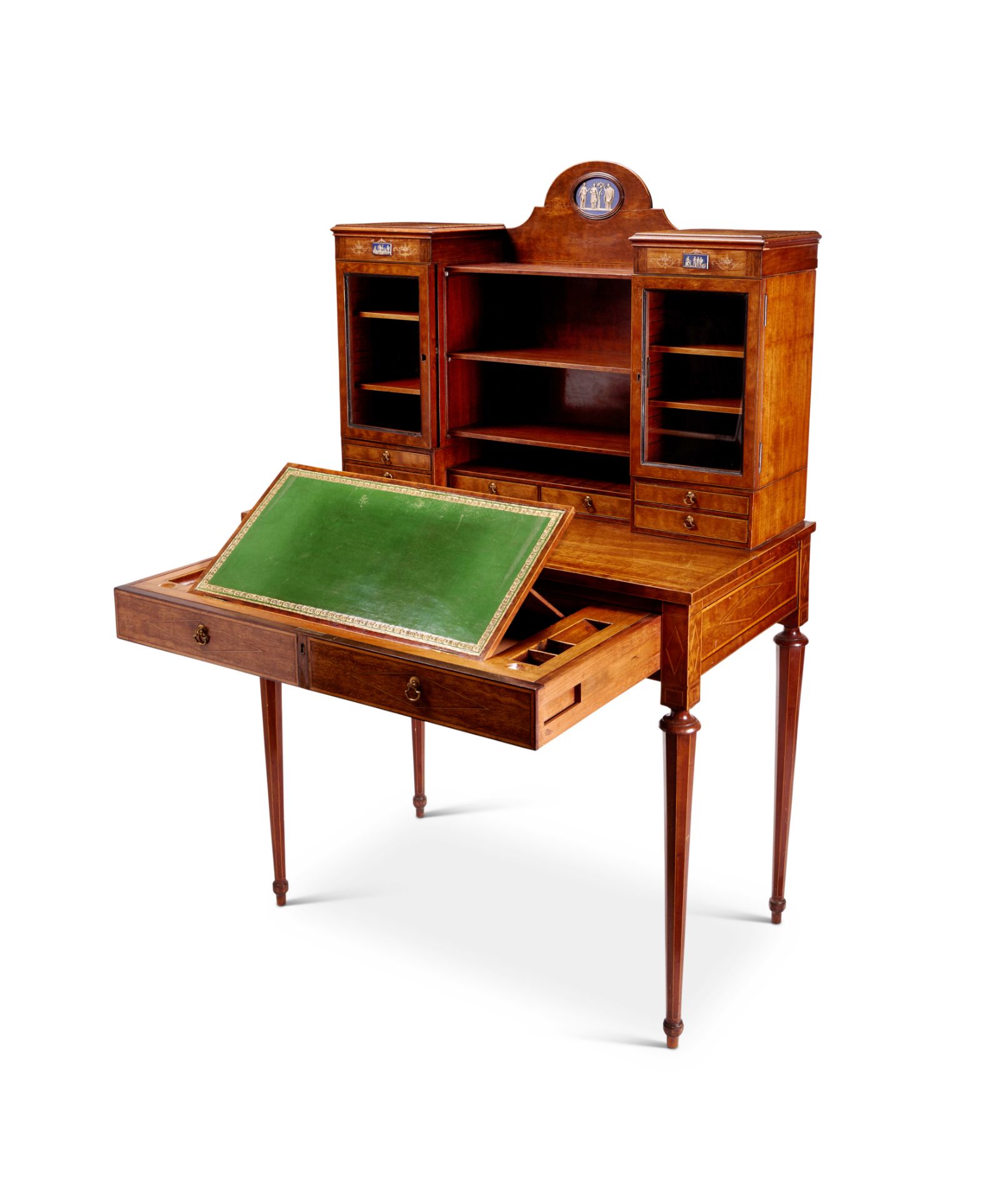 A George III mahogany bonheur du jour attributed to Seddon Sons & Shackleton - Image 2 of 12