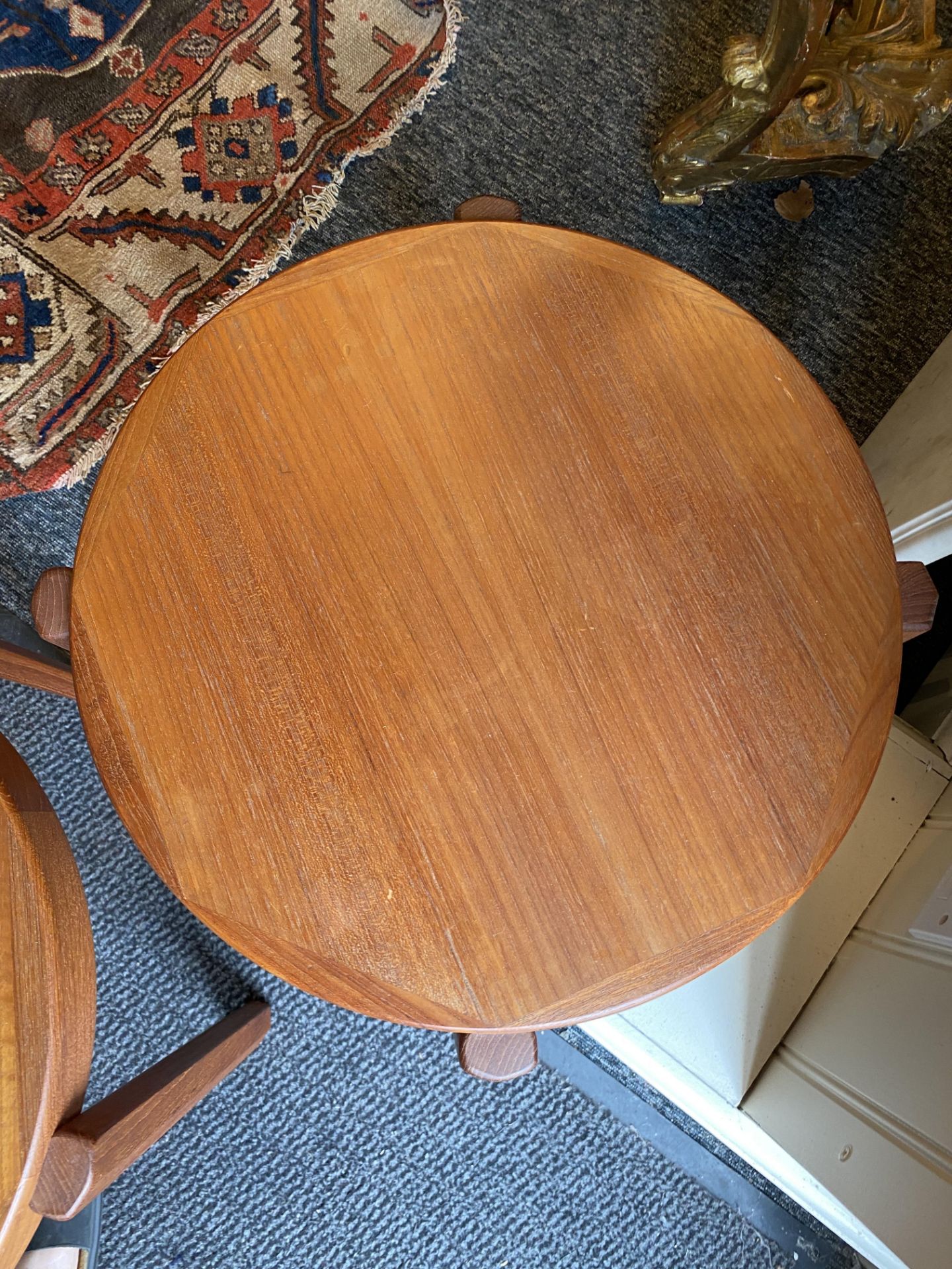 A pair of 1950's Danish teak occasional stacking tables by Møbelfabrikken Toften - Image 5 of 8