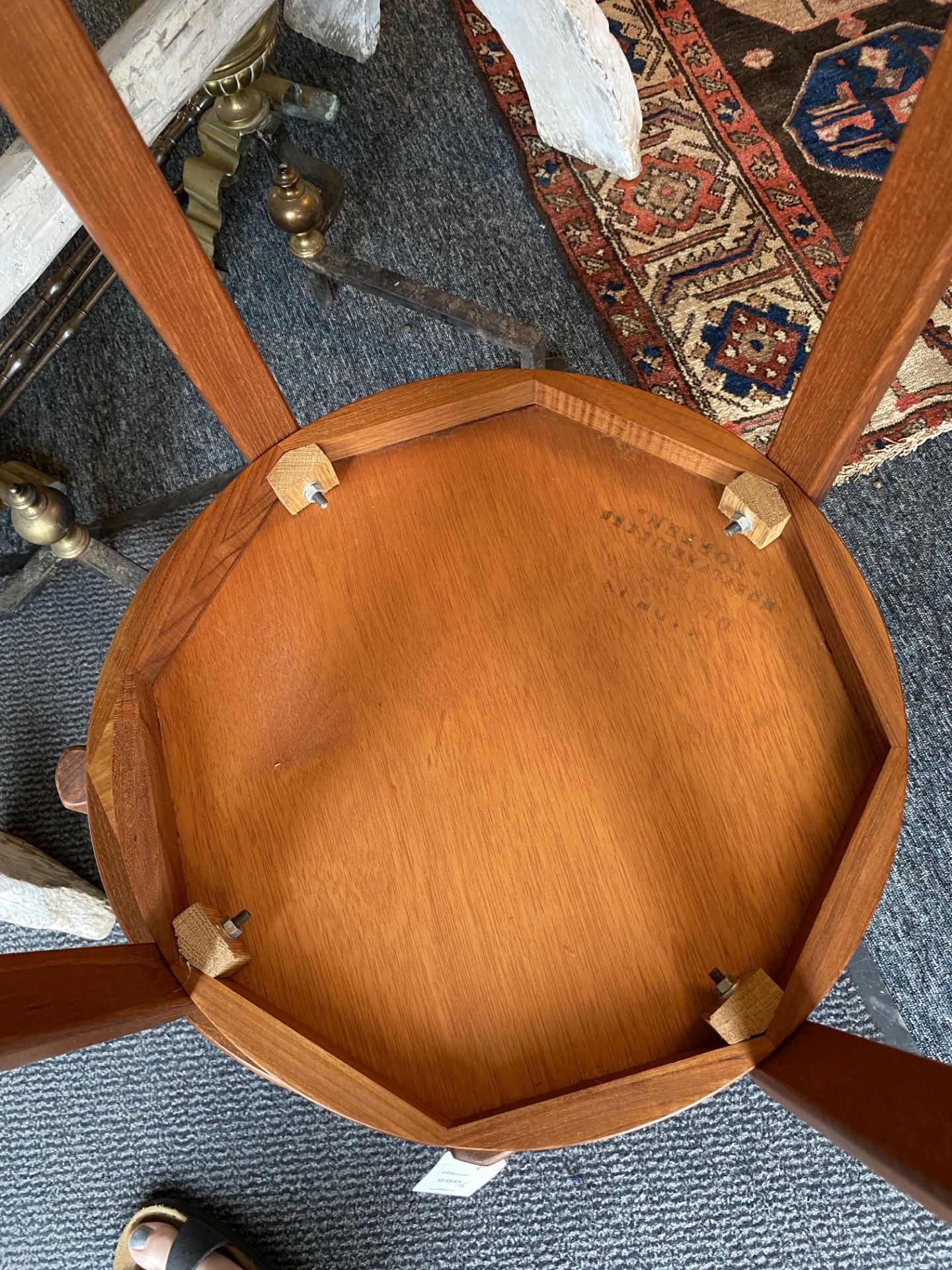 A pair of 1950's Danish teak occasional stacking tables by Møbelfabrikken Toften - Image 8 of 8