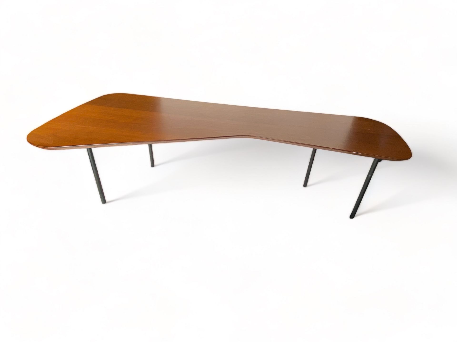 An Alexander Girard teak coffee table designed by Knollstudio in 1948