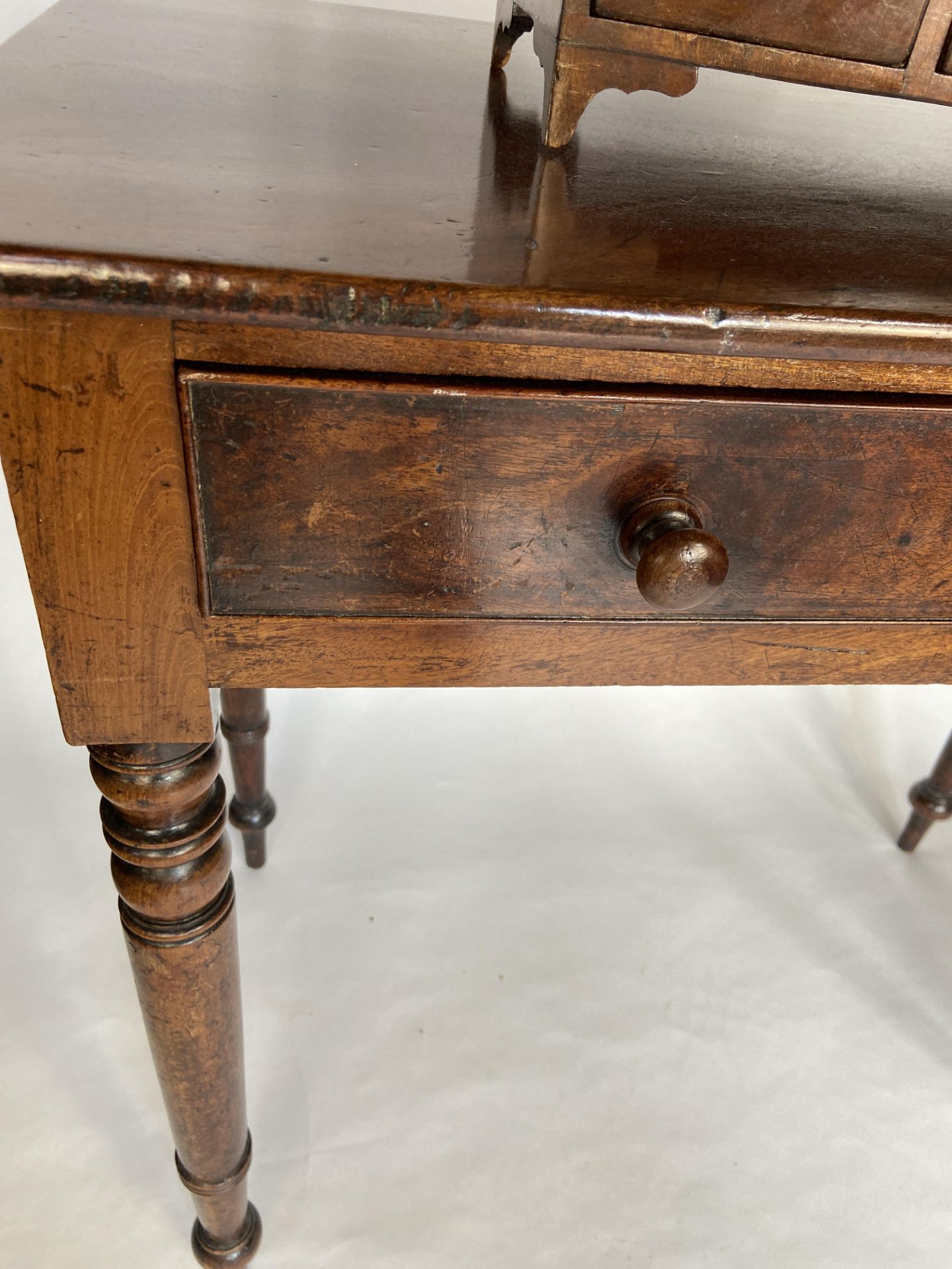 A Regency mahogany single drawer side table/dressing table together with a Regency mahogany dressing - Image 2 of 5