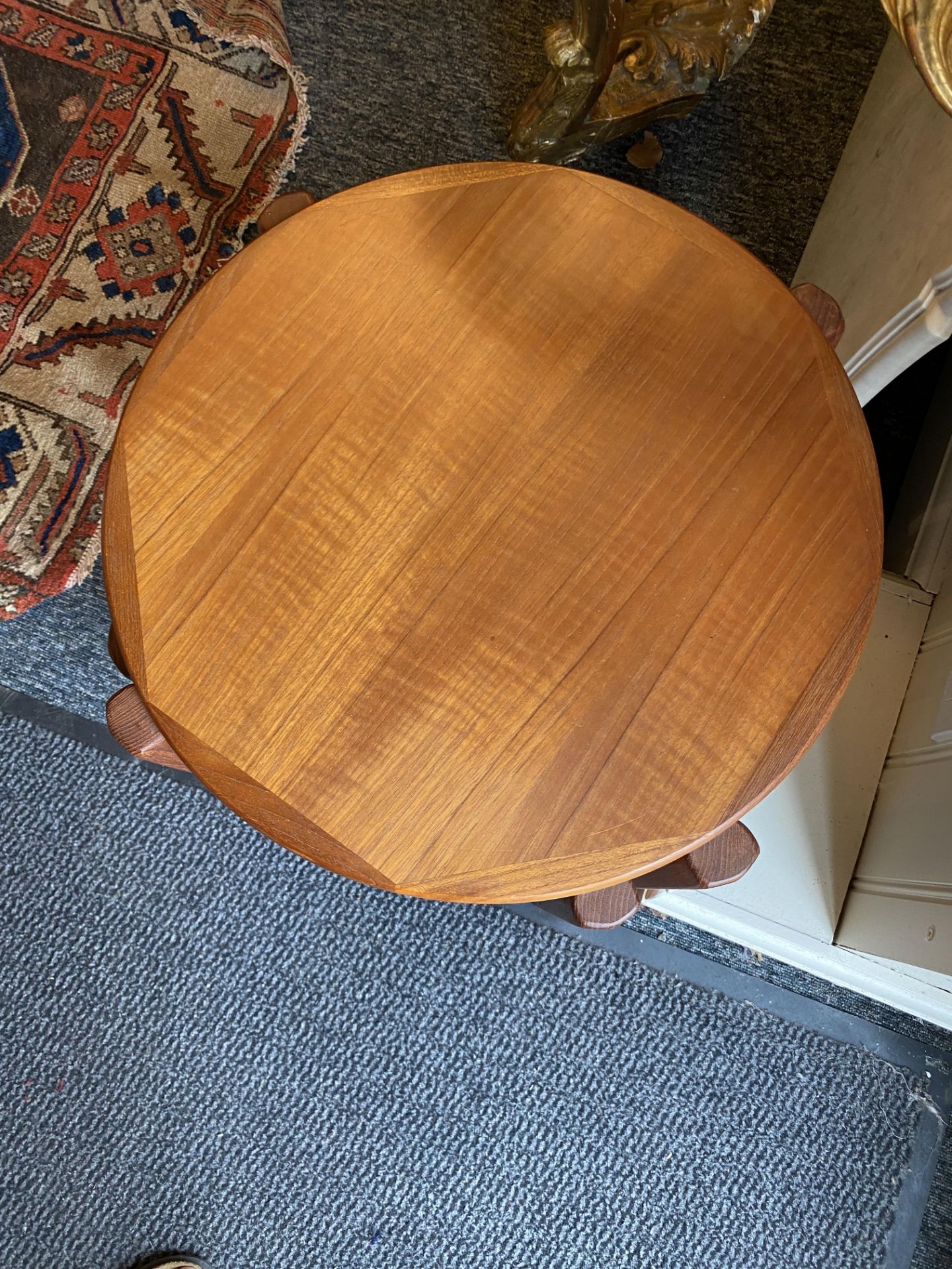 A pair of 1950's Danish teak occasional stacking tables by Møbelfabrikken Toften - Image 3 of 8