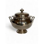 A French silver plated tureen and cover