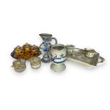 A group of Faience and Delft and other pottery, 18th century and later