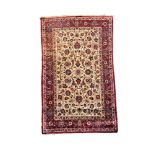 An Isfahan wool and silk rug