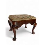 A George II mahogany stool