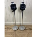 A pair of Bang and Olufsen BeoLab 3 Active Stereo loud speakers designed by David Lewis