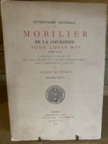 Art reference books: French furniture Comprising: Guiffrey, Jules: Mobilier de la Couronne Sous