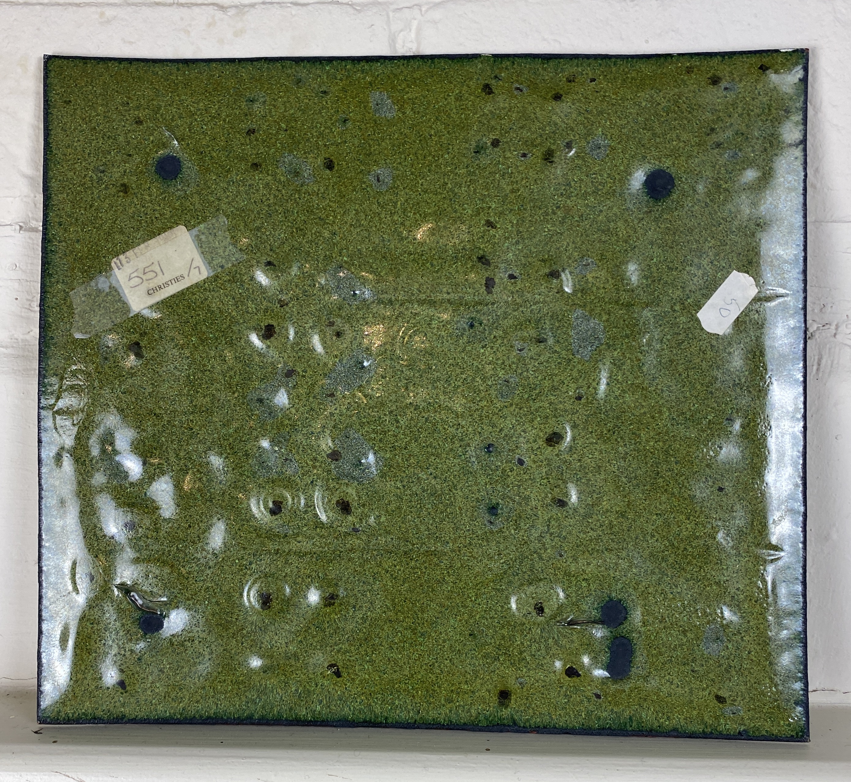 A 1960's Danish enamelled brass wall plaque - Image 3 of 5