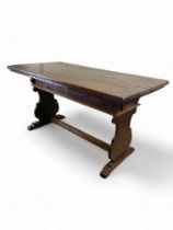 A 17th century Italian Tuscan walnut centre table