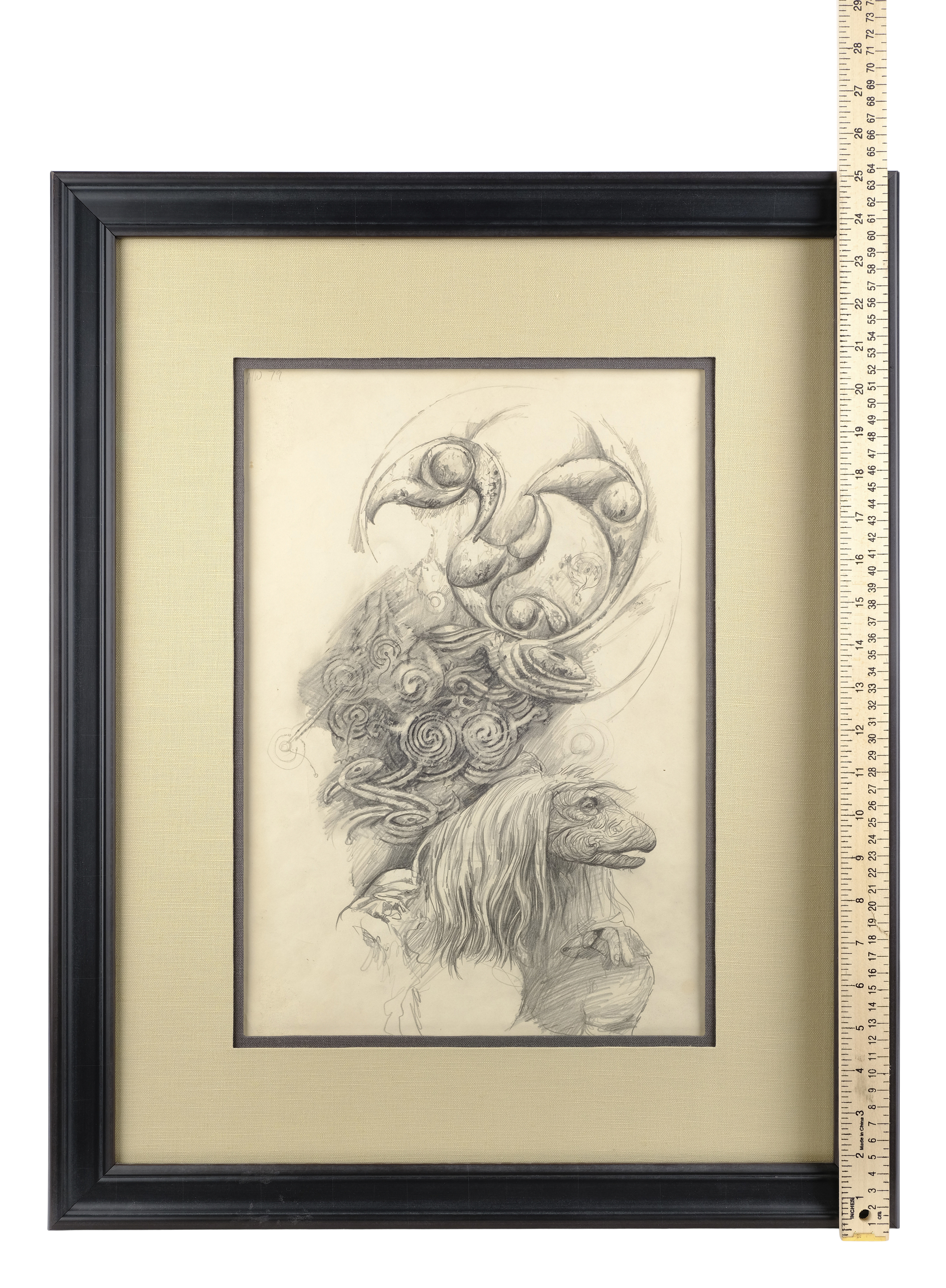 THE DARK CRYSTAL (1982) - Framed Published Hand-Drawn Brian Froud Mystics Concept Artwork - Image 2 of 2