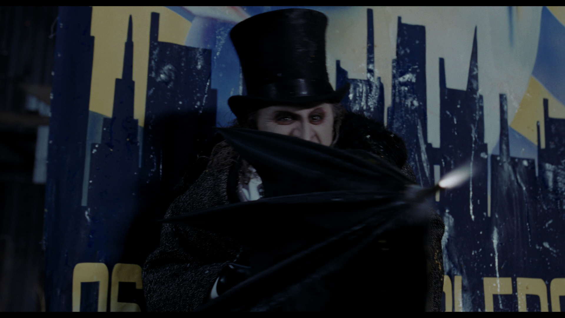 BATMAN RETURNS (1992) - Large Screen-Matched Hand-Painted Oswald Cobblepot (Danny DeVito) Campaign B - Image 11 of 16