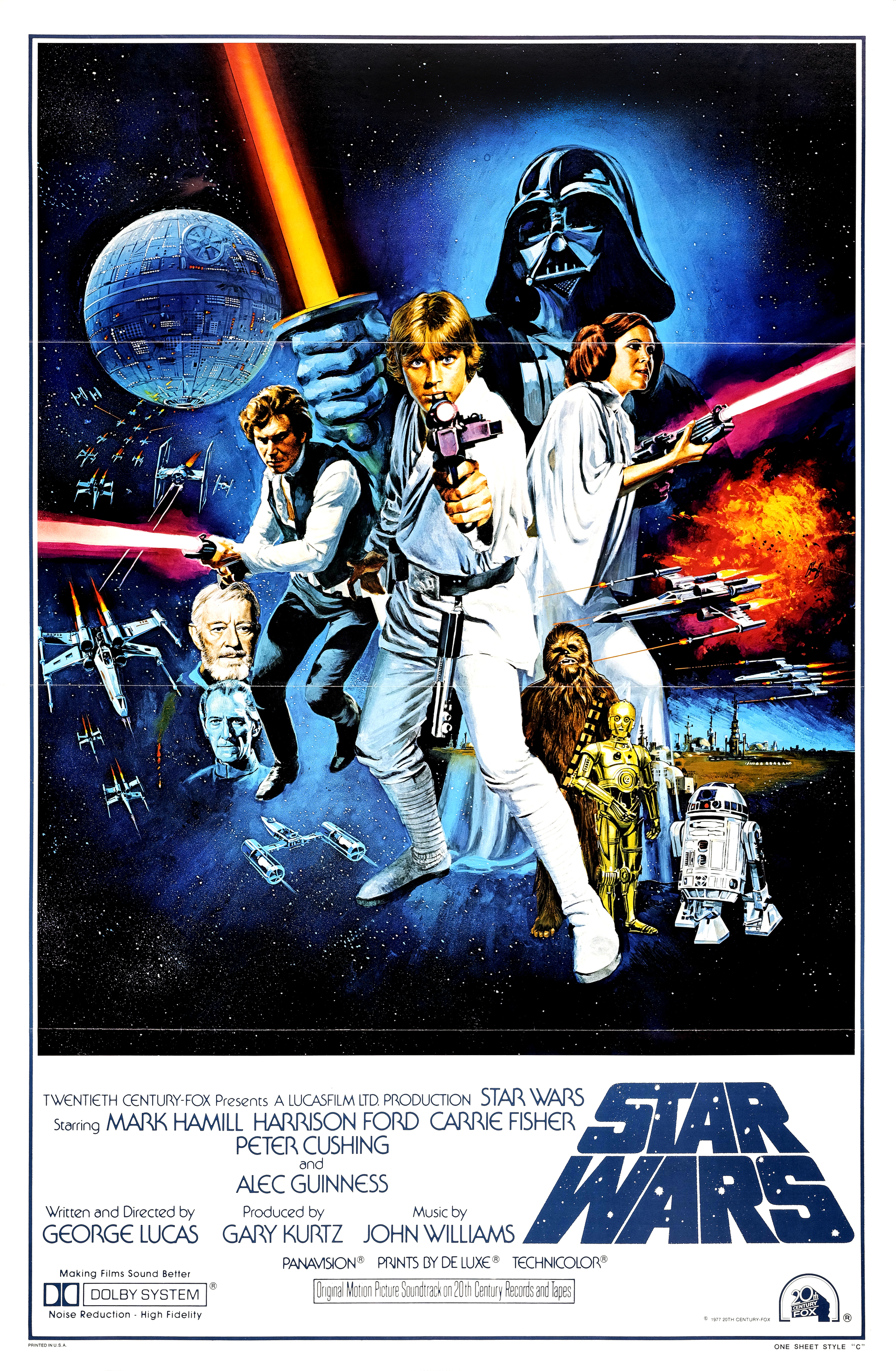 STAR WARS: A NEW HOPE (1977) - International Style "C" One-Sheet