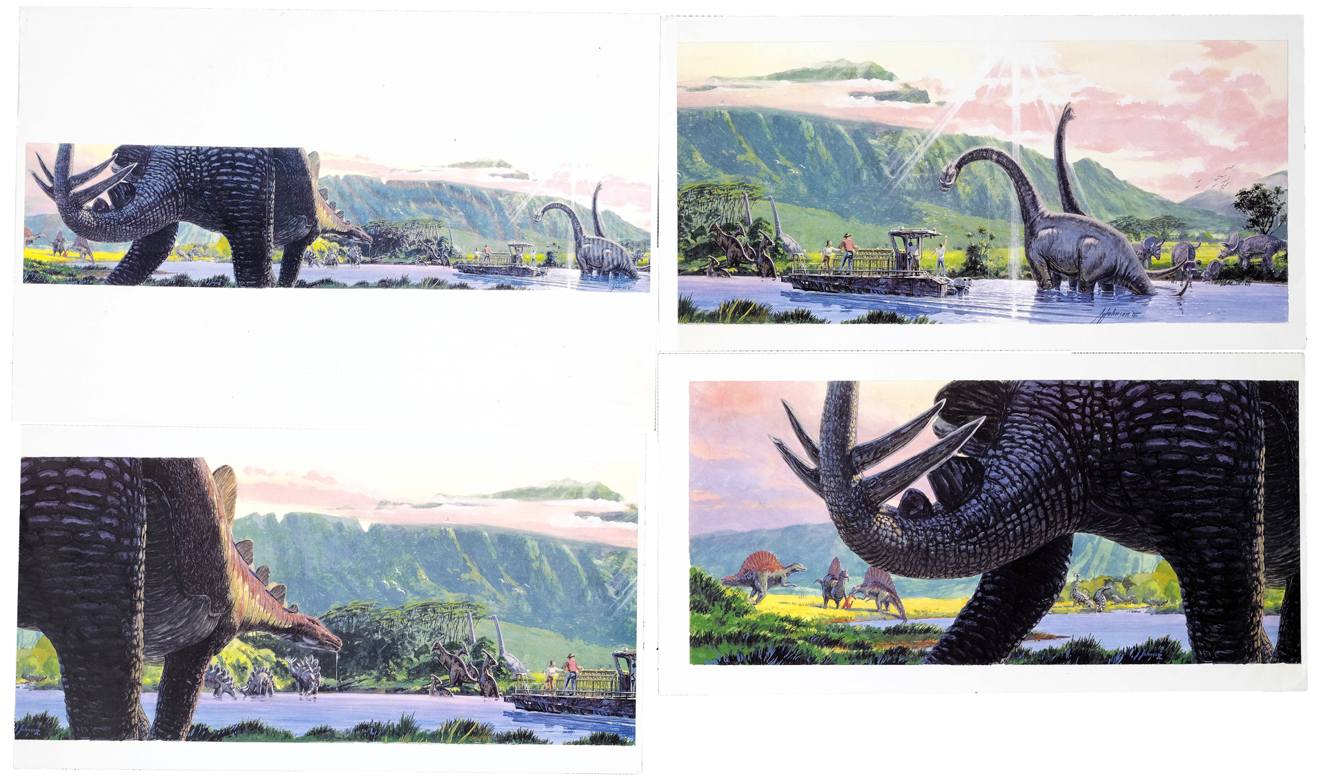 JURASSIC PARK III (2001) - Hand-Drawn Jack Johnson Artwork and Concept Art Copies - Image 2 of 2
