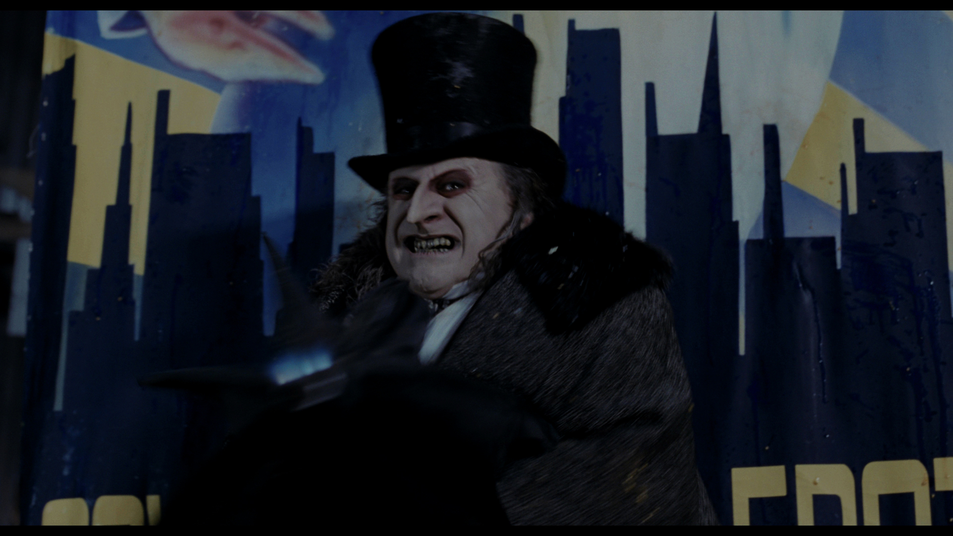 BATMAN RETURNS (1992) - Large Screen-Matched Hand-Painted Oswald Cobblepot (Danny DeVito) Campaign B - Image 13 of 16