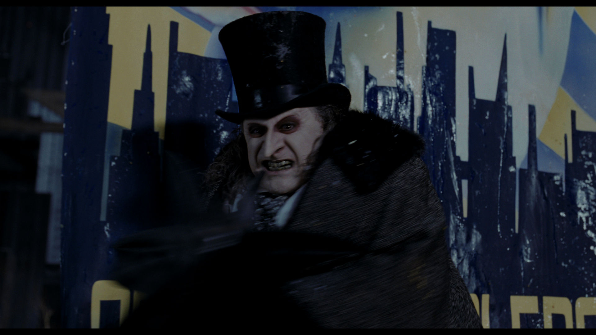 BATMAN RETURNS (1992) - Large Screen-Matched Hand-Painted Oswald Cobblepot (Danny DeVito) Campaign B - Image 10 of 16