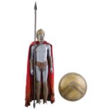 300 (2006) - Spartan Soldier Uniform with Shield and Spear