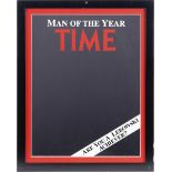 THE BIG LEBOWSKI (1998) - The Big Lebowski's (David Huddleston) Framed Time Man of the Year Mirror