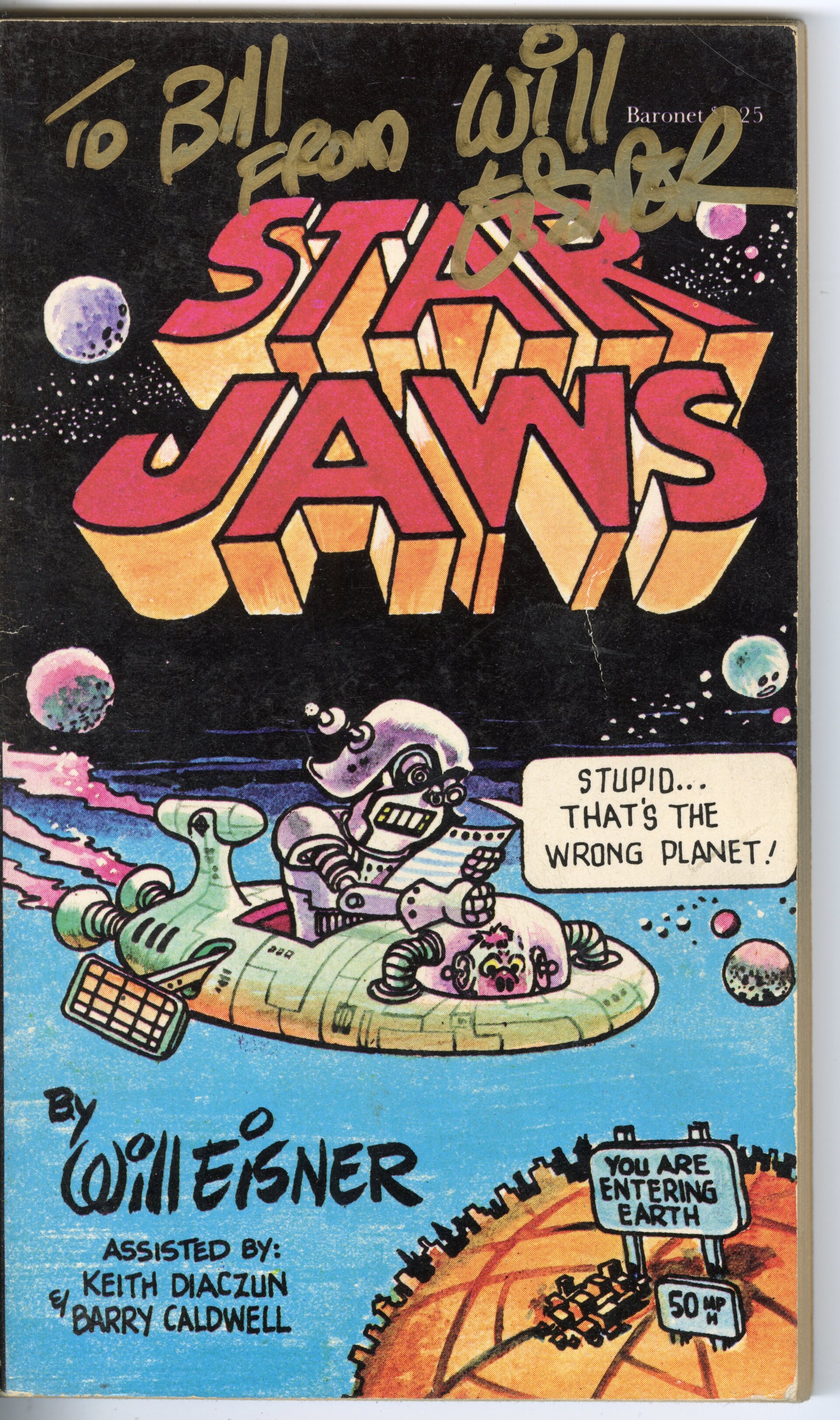 STAR JAWS (1978) - William Plumb Collection: Pair of Hand-Drawn Will Eisner Cover Artworks with Auto - Image 7 of 10