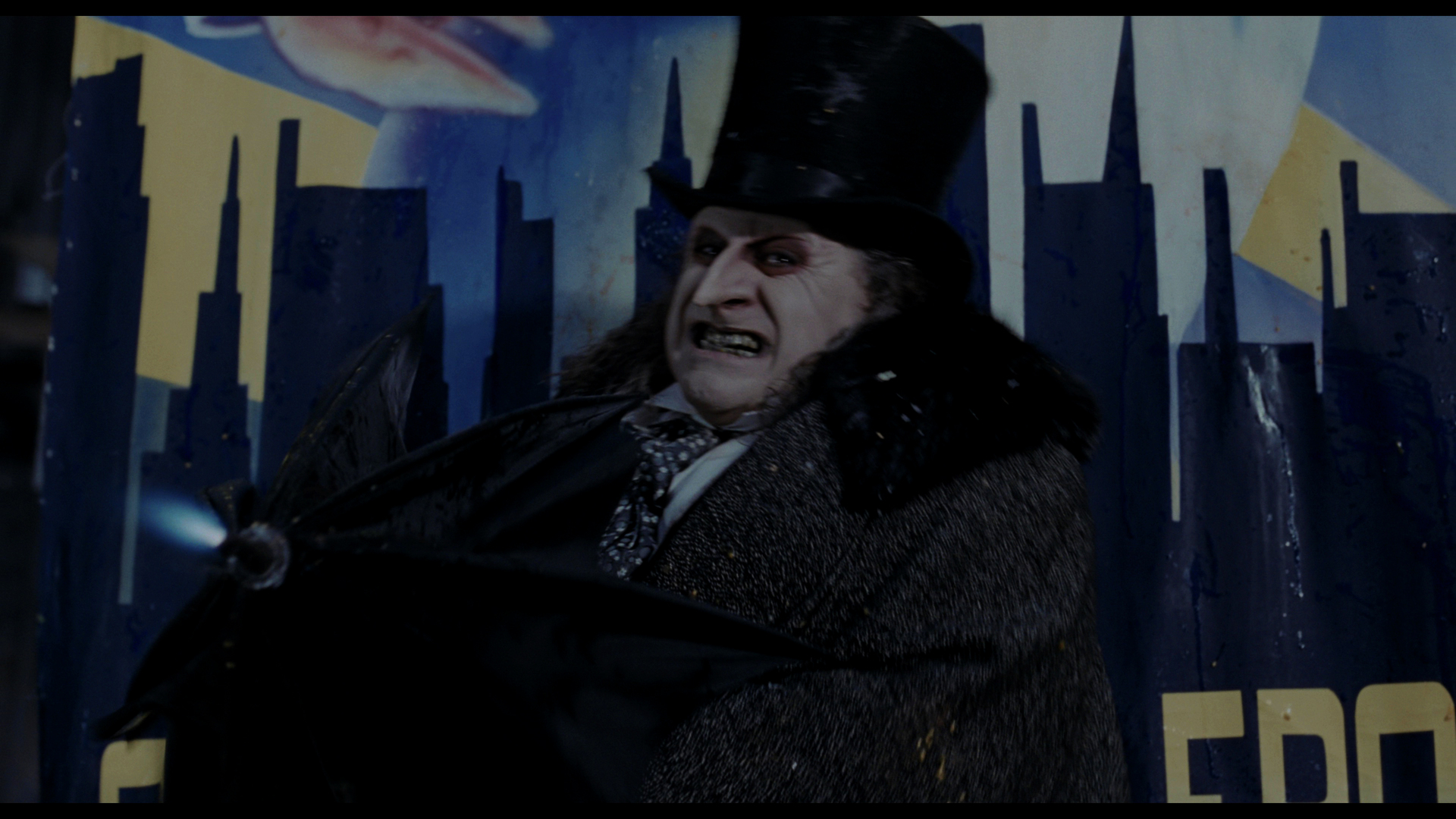 BATMAN RETURNS (1992) - Large Screen-Matched Hand-Painted Oswald Cobblepot (Danny DeVito) Campaign B - Image 12 of 16