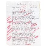 THE BIG LEBOWSKI (1998) - Larry Sellers' (Jesse Flanagan) Screen-Matched Handwritten Homework