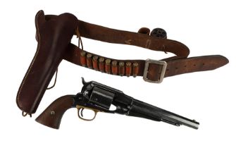 PALE RIDER (1985) - The Preacher's (Clint Eastwood) Hero Remington Revolver, Rig and Spare Cylinder
