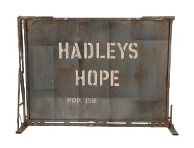 ALIENS (1986) - Screen-matched Hadley's Hope Model Miniature Sign