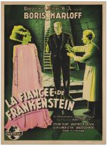 THE BRIDE OF FRANKENSTEIN - French Moyenne (23.5" x 32"); Very Fine+ on Linen