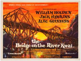 THE BRIDGE ON THE RIVER KWAI - British Quad (30" X 40"); Style A; Very Fine on Linen