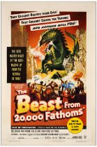 THE BEAST FROM 20,000 FATHOMS - One-Sheet (27" x 41"); Very Fine on Linen