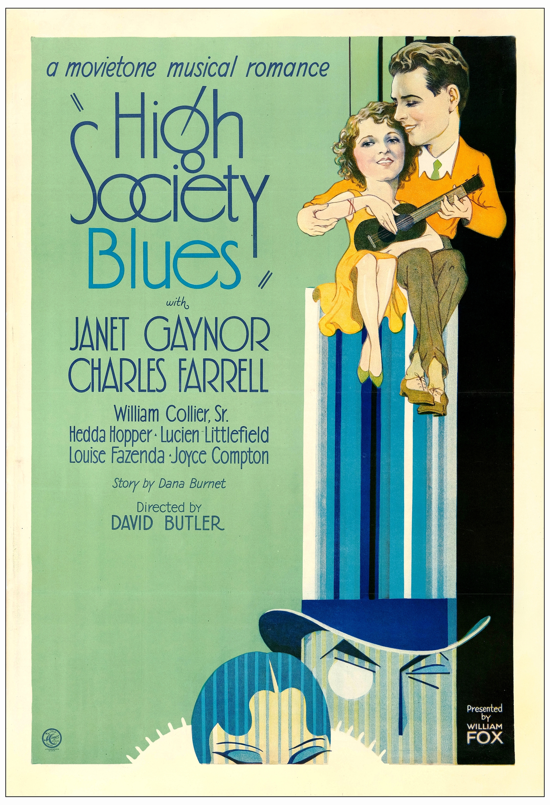 HIGH SOCIETY BLUES - One-Sheet (28" x 41"); Tim Matheson Collection; Very Fine on Linen