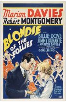 BLONDIE OF THE FOLLIES - One-Sheet (27" x 41"); Style D, Stone Litho; Very Fine- on Linen