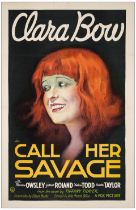 CALL HER SAVAGE - One-Sheet (27" x 42"); Very Fine- on Linen