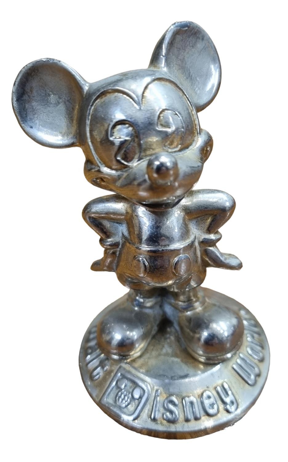 Disney: Collectable Silvered Cast Metal Mickey Mouse