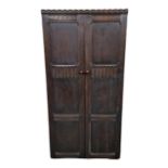 Antique Dark Oak, Ercol Style 2 Door Wardrobe