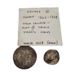 2 x Edward II 1363 to 1369 Groat's - Villa Calesie, Mint of Calais