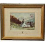 "Cottage At Balmoral" Print of King Charles' Painting when he was still Prince Charles.