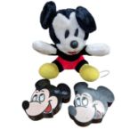 Disney: 3 x Vintage Mickey Mouse Radios to include BUSH Soft Toy Radio